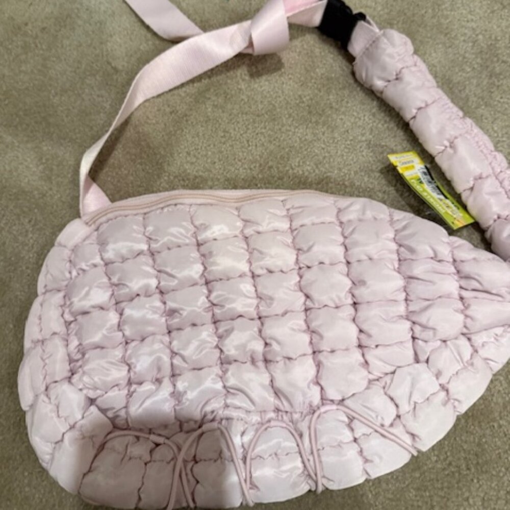 NEW Pink Crossbody Bag with Zipper